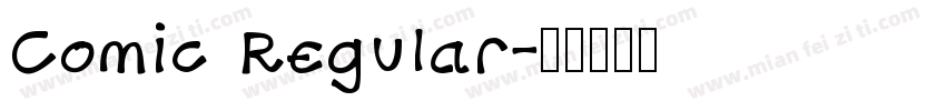 Comic Regular字体转换